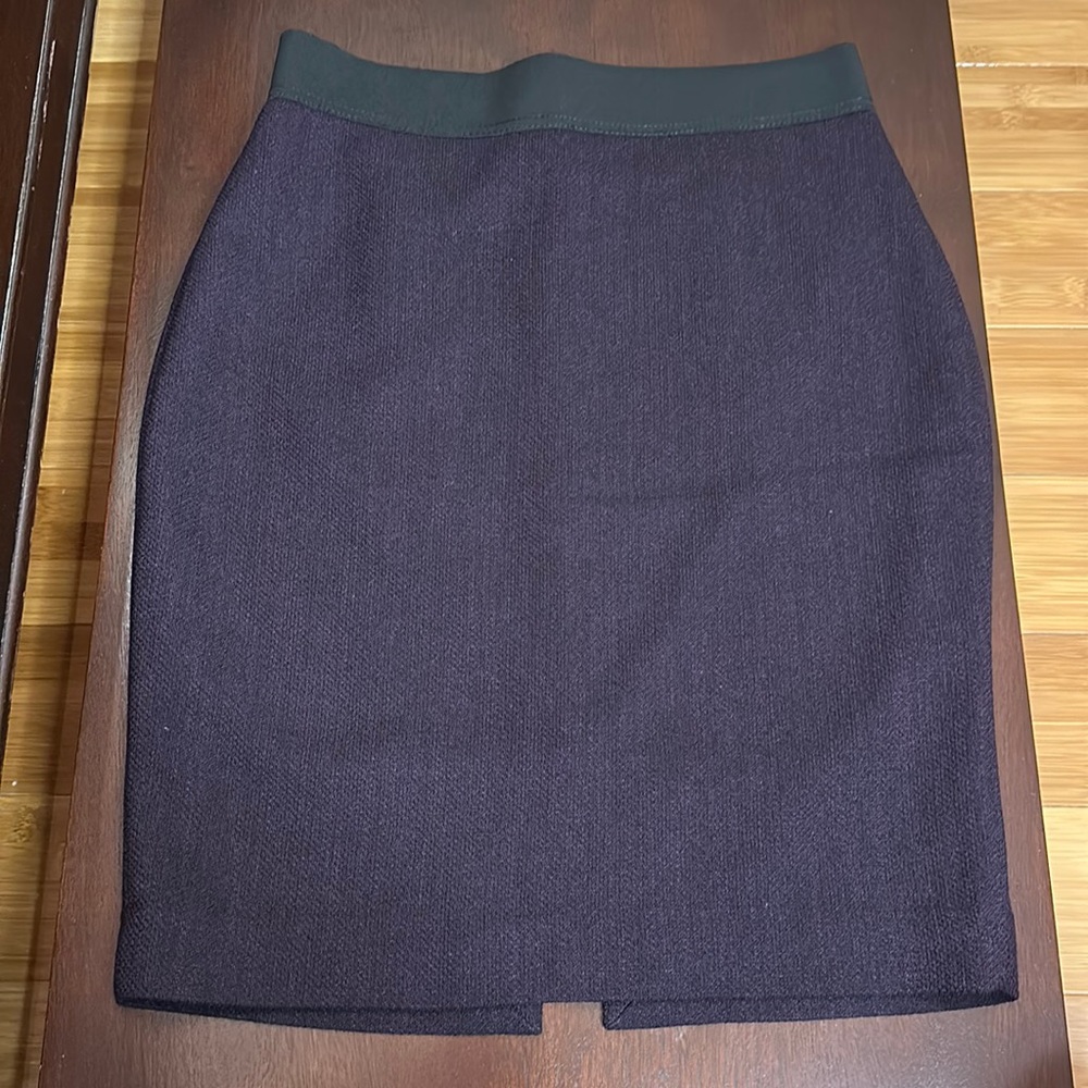 Express Purple/Leopard Pencil Skirt